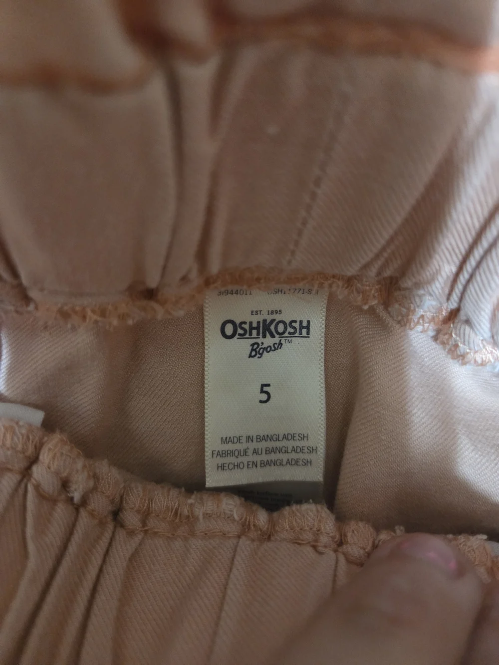 OshKosh B'gosh Dusty Pink Button-Front Paperbag Waist Skirt